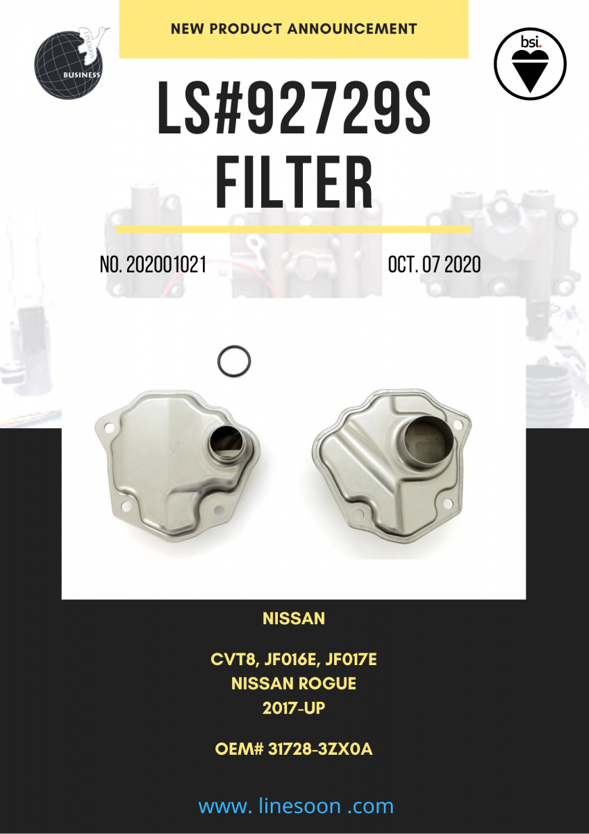 ROLLOUT - FILTER - 92729S (NISSAN CVT8, JF016E, JF017E, OE